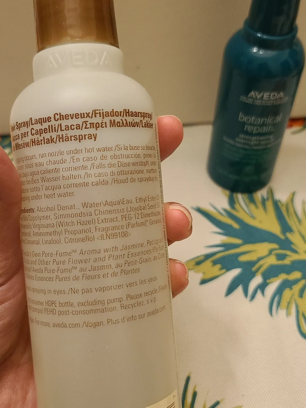 Aveda Hairspray & Overnight Serum